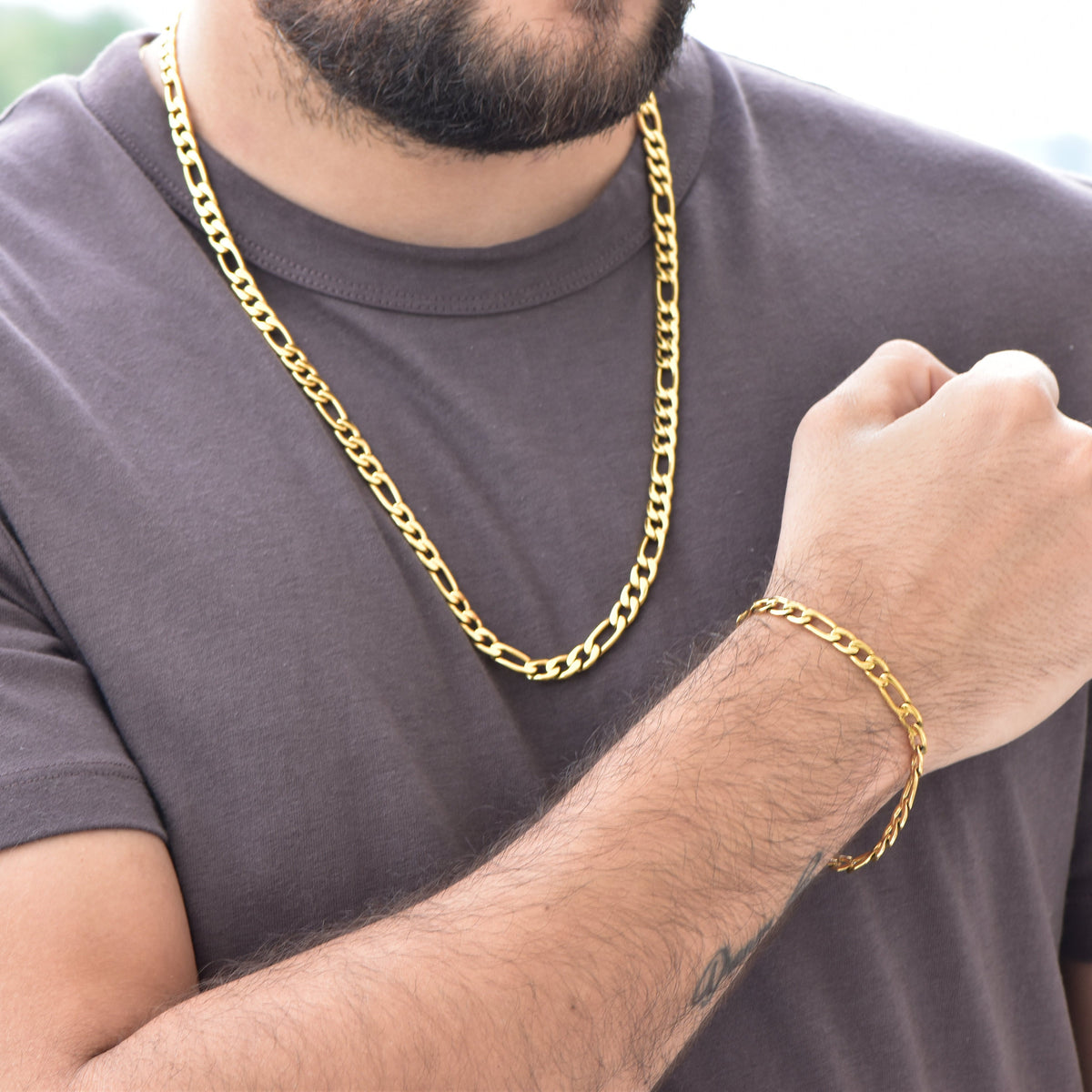 Cadena 3x1 + Dije Dolar (PULSERA GRATIS)